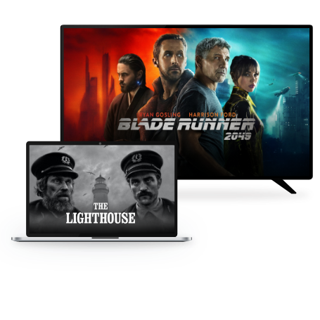 Grafika przedstawjająca filmy BladeRuner i lighthouse